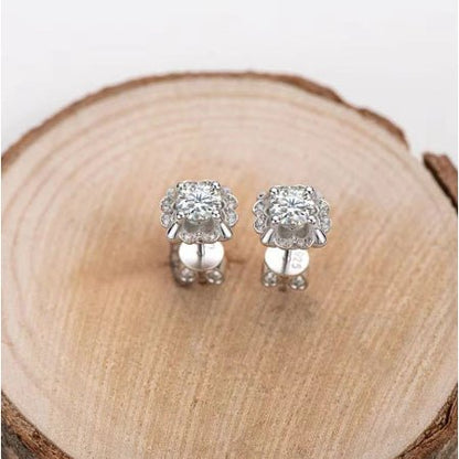 Hailey Diamond Earrings (Clarity Enhanced) whitegold
