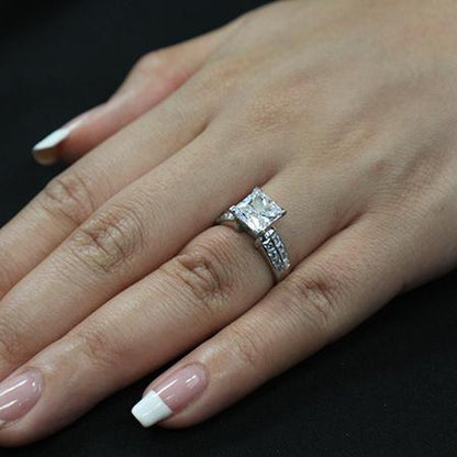 Heather Princess Moissanite Engagement Ring whitegold