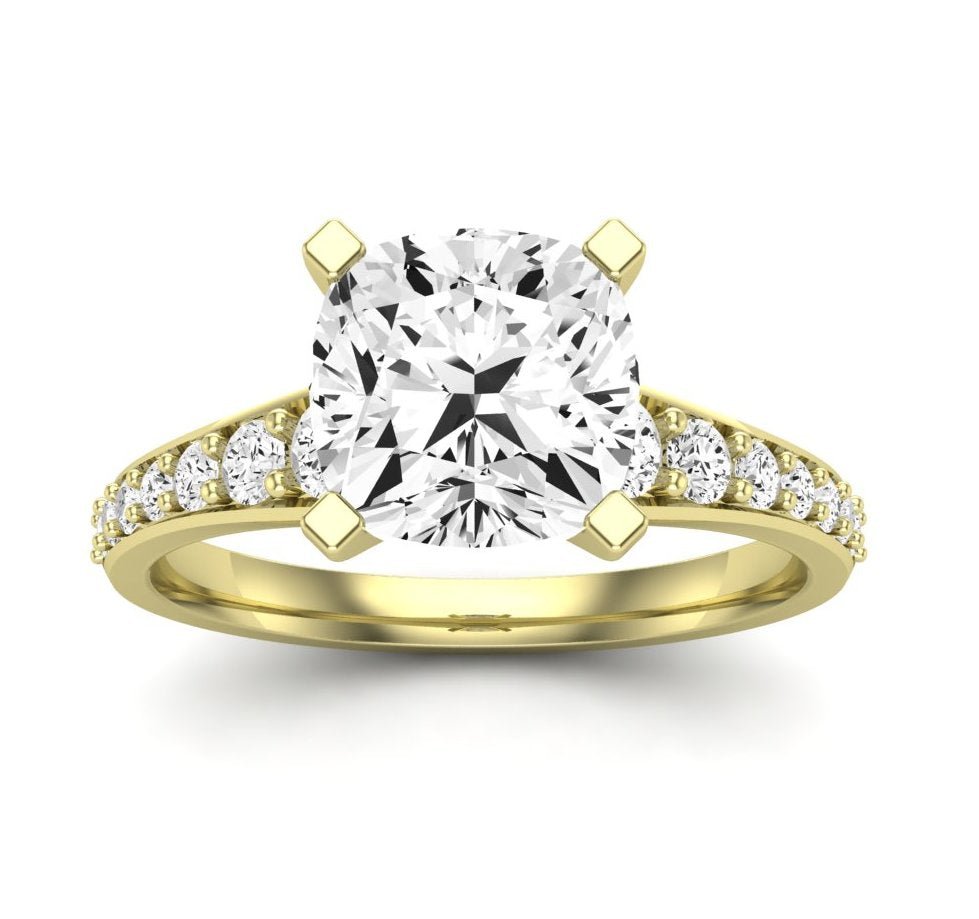 Holly Cushion Diamond Engagement Ring (Lab Grown Igi Cert) yellowgold