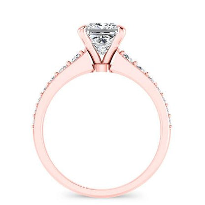 Holly Princess Diamond Bridal Set (Lab Grown Igi Cert) rosegold