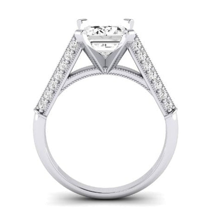Iberis Emerald Moissanite Bridal Set whitegold