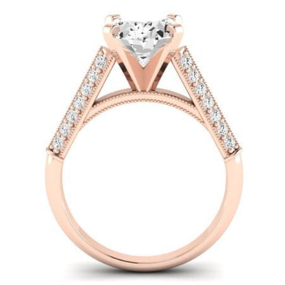 Iberis Oval Moissanite Bridal Set rosegold