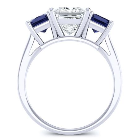 Ilex Diamond Matching Band Only (engagement Ring Not Included) For Ring With Princess Center whitegold