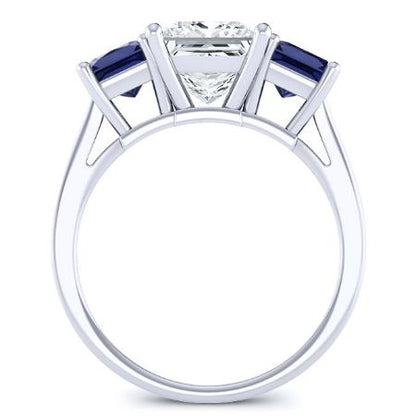 Ilex Diamond Matching Band Only (engagement Ring Not Included) For Ring With Princess Center whitegold