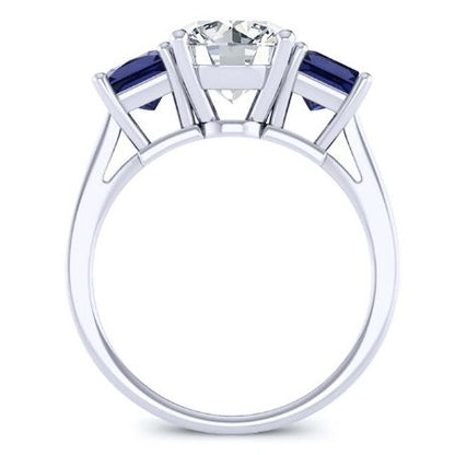 Ilex Diamond Matching Band Only (engagement Ring Not Included) For Ring With Round Center whitegold