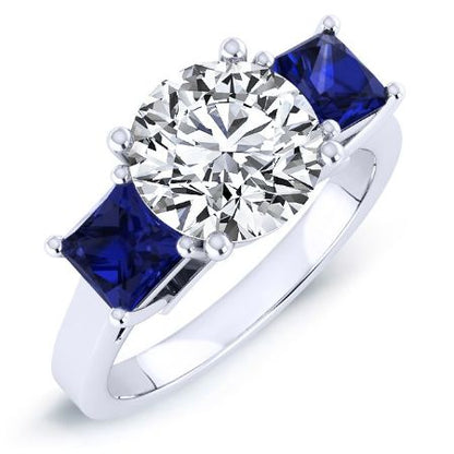 Ilex Diamond Matching Band Only (engagement Ring Not Included) For Ring With Round Center whitegold