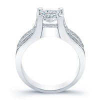 Ilima Moissanite Matching Band Only (engagement Ring Not Included) For Ring With Princess Center whitegold