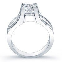Ilima Round Moissanite Bridal Set whitegold
