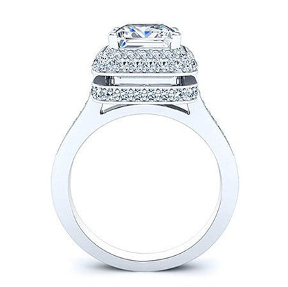 Indigo Princess Moissanite Bridal Set whitegold