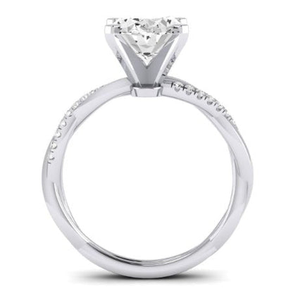 Iris Oval Moissanite Bridal Set whitegold