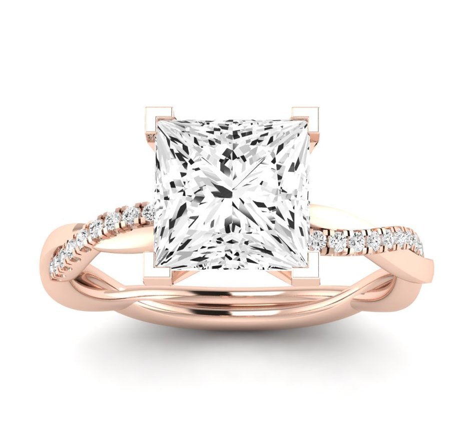 Iris - Princess Moissanite Engagement Ring