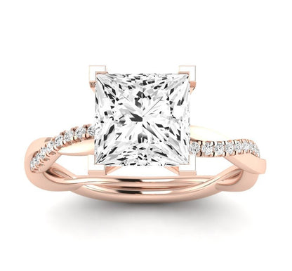 Iris - Princess Moissanite Engagement Ring