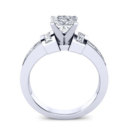 Ivy Round Moissanite Bridal Set whitegold