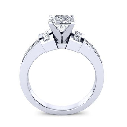 Ivy Round Moissanite Bridal Set whitegold