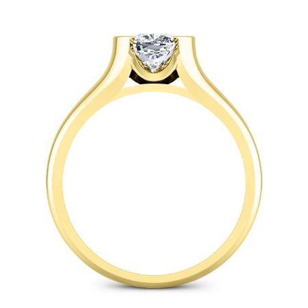 Jasmine Cushion Moissanite Bridal Set yellowgold