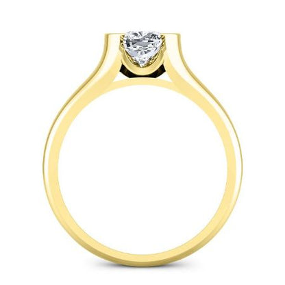 Jasmine Cushion Moissanite Bridal Set yellowgold