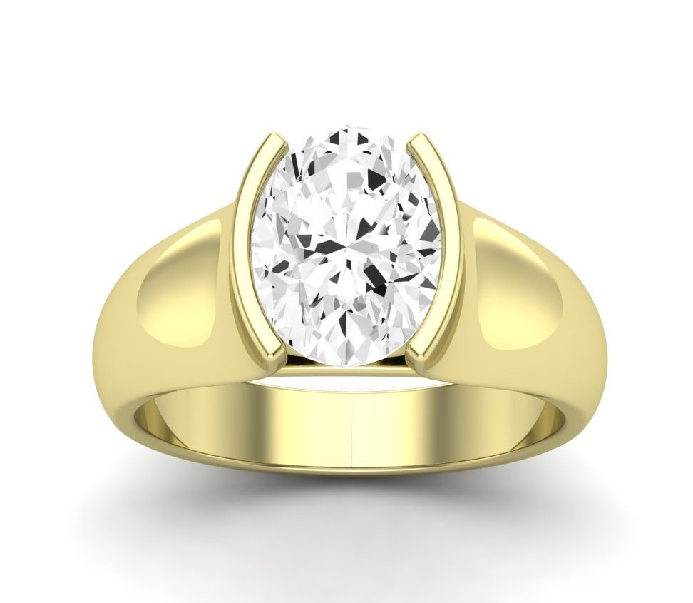 Jasmine - GIA Natural Oval Diamond Engagement Ring