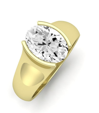 Jasmine Oval Diamond Engagement Ring (Lab Grown Igi Cert) yellowgold