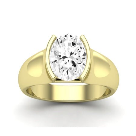 Jasmine Oval Moissanite Bridal Set yellowgold