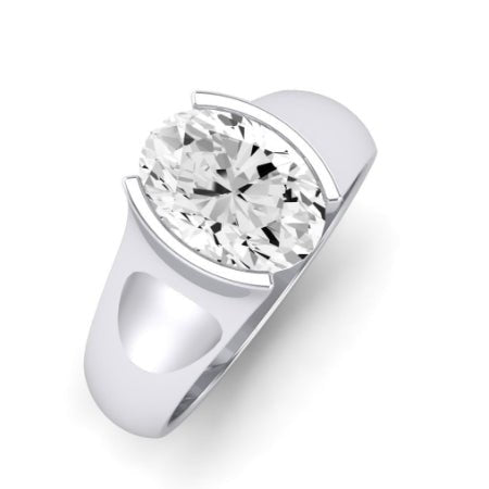 Jasmine Oval Moissanite Bridal Set whitegold