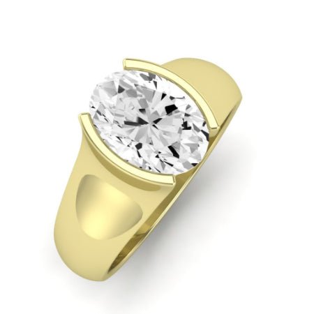 Jasmine Oval Moissanite Bridal Set yellowgold