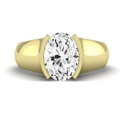 Jasmine Oval Moissanite Bridal Set yellowgold