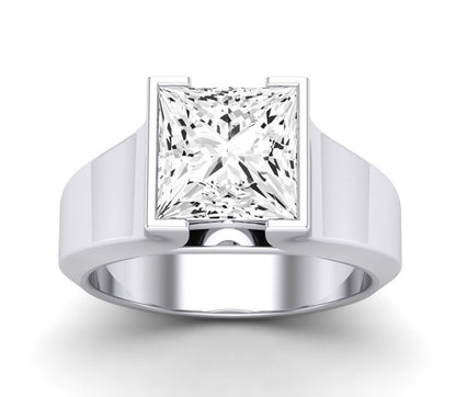 Jasmine - Princess Diamond Engagement Ring (Clarity Enhanced)