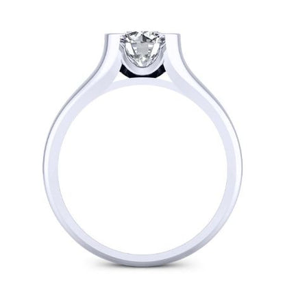 Jasmine Round Moissanite Bridal Set whitegold