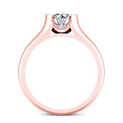 Jasmine Round Moissanite Bridal Set rosegold