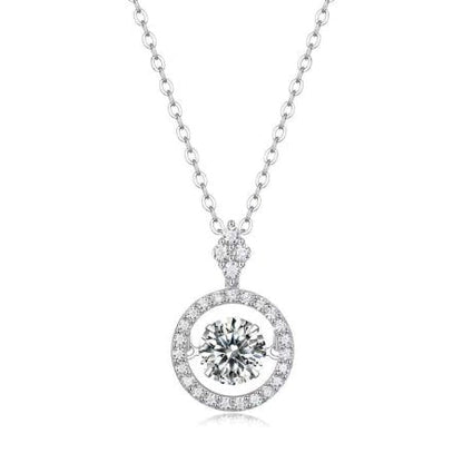 Jaylee Moissanite Necklace whitegold