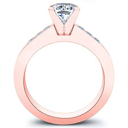 Jessamine Cushion Moissanite Bridal Set rosegold