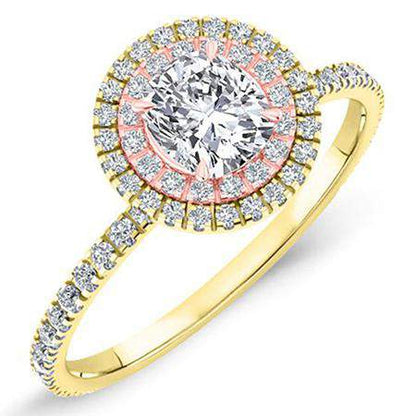 Juniper Cushion Diamond Engagement Ring (Lab Grown Igi Cert) yellowgold