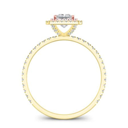 Juniper Moissanite Matching Band Only (engagement Ring Not Included) For Ring With Princess Center yellowgold