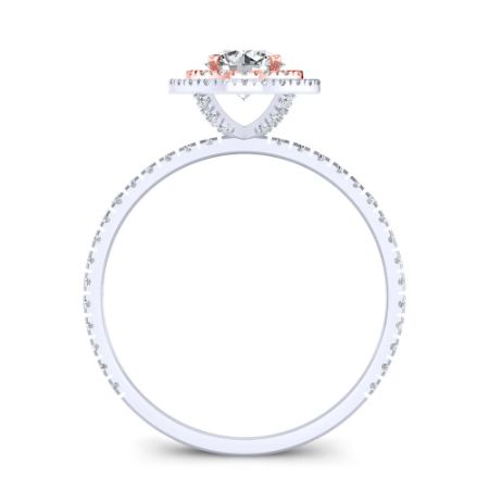 Juniper Round Moissanite Bridal Set whitegold