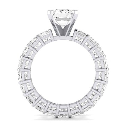 Kalina Emerald Moissanite Bridal Set whitegold