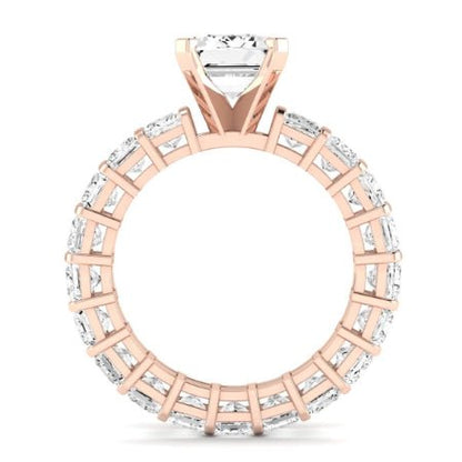 Kalina Emerald Moissanite Bridal Set rosegold