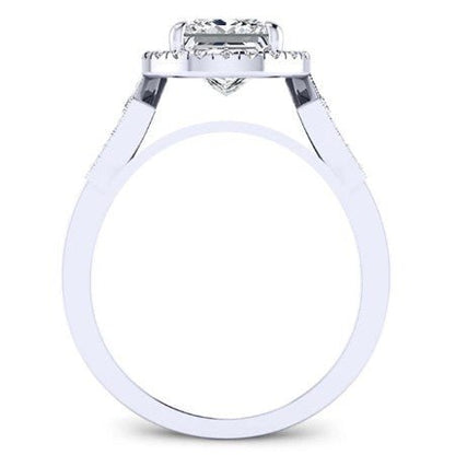 Kalmia Princess Moissanite Bridal Set whitegold