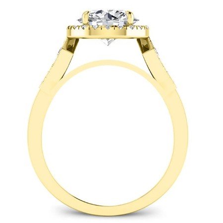 Kalmia Round Moissanite Bridal Set yellowgold