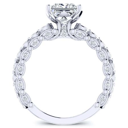 Kassia Diamond Matching Band Only (engagement Ring Not Included) For Ring With Princess Center whitegold