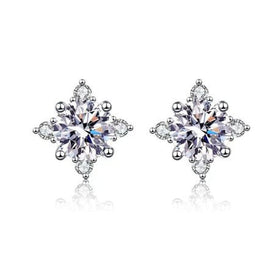 Khloe Diamond Earrings (Clarity Enhanced) whitegold