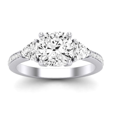 Snowdonia Diamond Matching Band Only (engagement Ring Not Included) For Ring With Cushion Center whitegold