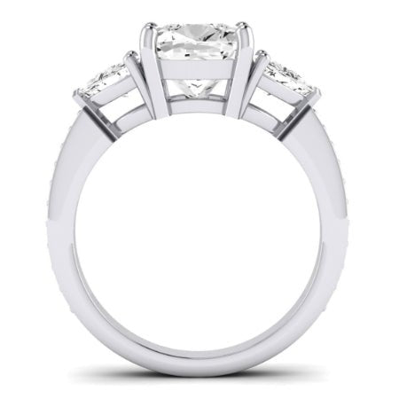 Snowdonia Diamond Matching Band Only (engagement Ring Not Included) For Ring With Cushion Center whitegold