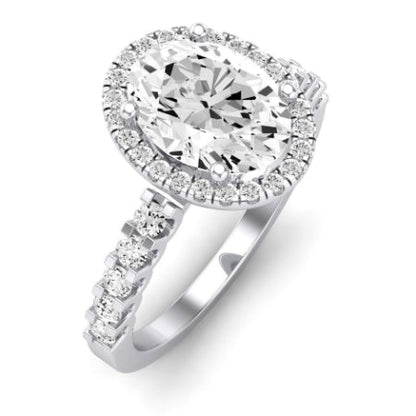 Sweet Pea Diamond Matching Band Only ( Engagement Ring Not Included) For Ring With Oval Center whitegold