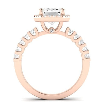 Sweet Pea Diamond Matching Band Only ( Engagement Ring Not Included) For Ring With Oval Center rosegold