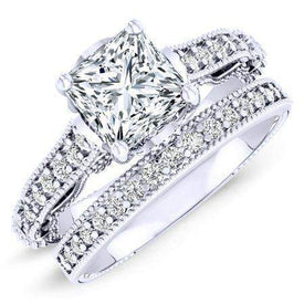 Laylani Diamond Matching Band Only (engagement Ring Not Included) For Ring With Princess Center whitegold