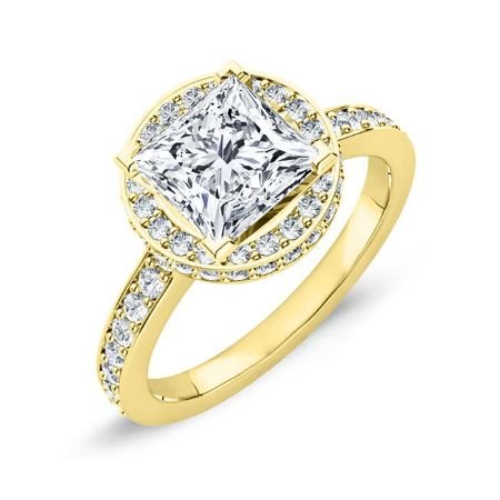 Quince Diamond Matching Band Only (engagement Ring Not Included) For Ring With Princess Center whitegold