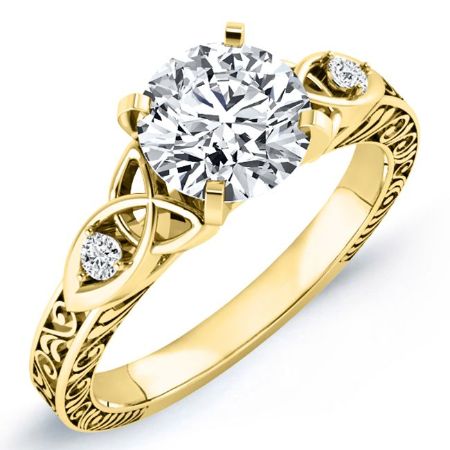 Venus Diamond Matching Band Only (engagement Ring Not Included) For Ring With Round Center yellowgold