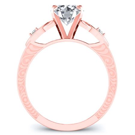 Venus Diamond Matching Band Only (engagement Ring Not Included) For Ring With Round Center rosegold