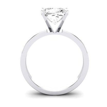 Lantana Moissanite Matching Band Only (engagement Ring Not Included) For Ring With Cushion Center whitegold