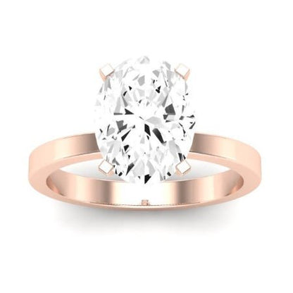 Lantana Diamond Matching Band Only (engagement Ring Not Included) For Ring With Oval Center rosegold